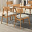 Ensemble repas Mid-Century moderne avec chaises rembourrées à dossier incurvé-1518047881