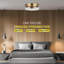 "Luminaire élégant: Grand plafonnier encastré en laiton bruni Chapman & Myers Garrett"