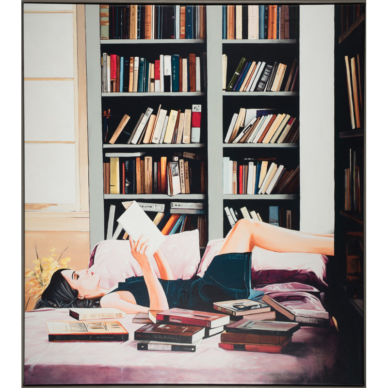 Reader's Choice by Jeff Schaub - Painting Print on Canvas