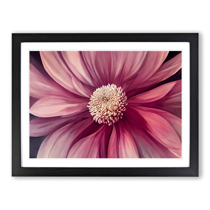 Excellent Flower - Framed Print, Black, 46cm H x 64cm W x 2cm D