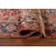Tapis rouge en laine noué à la main de conception unique de style années 1960 8 pi 5 po x 10 pi 11 po Heriz