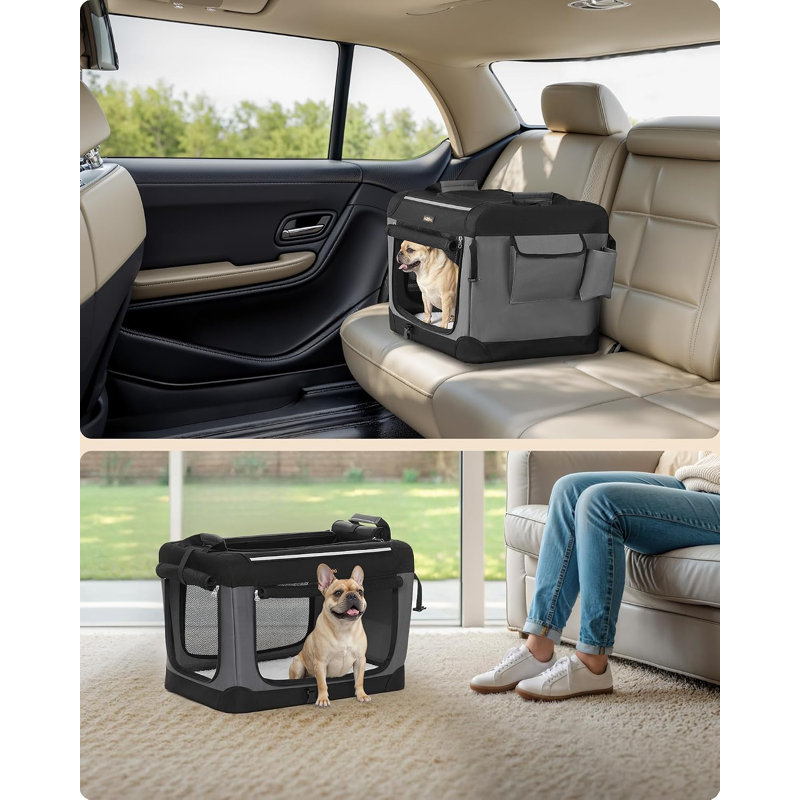 Collapsible Pet Crate, 42cm H x 60cm W x 42cm D