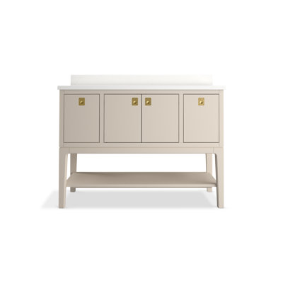 Seagrove By Studio McGee 48 in. Bathroom Vanity Cabinet With Sink And Quartz Top