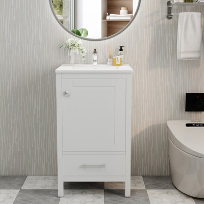 Meuble-lavabo moderne 20 "avec lavabo en céramique
