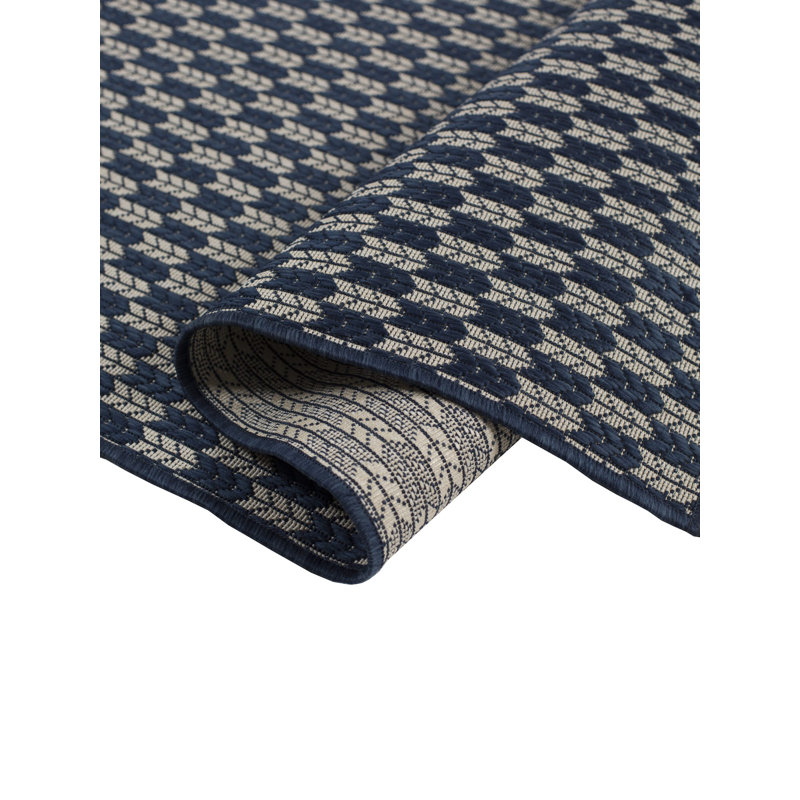Tapis d'extérieur de qualité supérieure en polypropylène à motif géométrique, Rectangle 5 pi 3 po x 7 pi 6 po