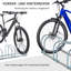 Alvetta Bike Stand Parking Rack Floor/Wall Mount, 4 Racks Silver