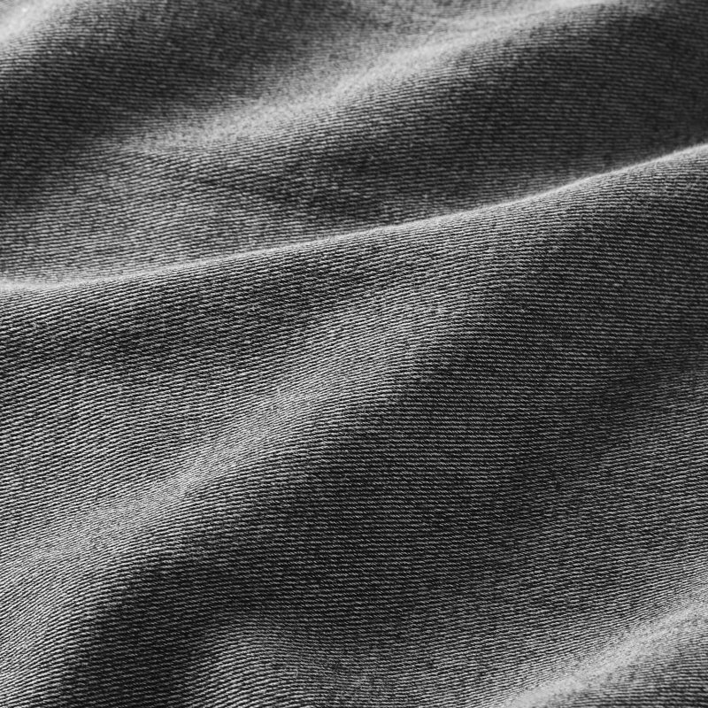 Édredon simple 2 pièces, 100% sergé de coton, tout confort avec, Bartack, gris, coton standard surdimensionné 100 sergé, pour un sommeil douillet, style polyvalent