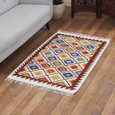 Tapis en laine kaléidoscope étoilé Astoria Grand (3 x 5)