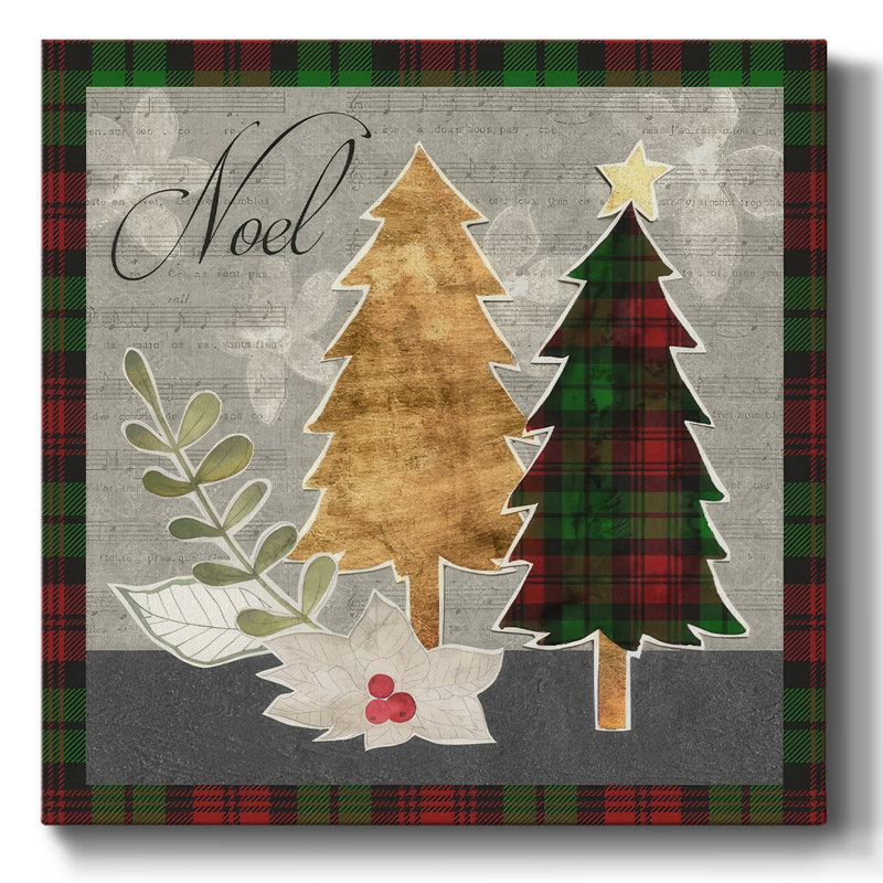 Collage Christmas Collection B sur toile, H 16 po x l 16 po x P 1,5 po