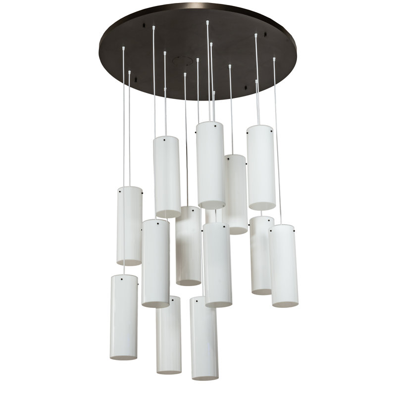 Cilindro 14 - Light Bronze Cluster Pendant