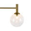 Luminaire de salle de bain 4 lumières avec globe en verre-930944651