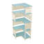 116cm H x 46.5cm W Metal Bookcase