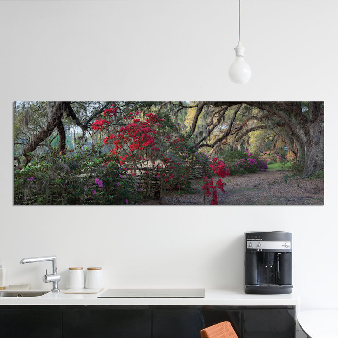 «Springtime Morning» par H.J. Herrera - reproduction d'art numérique sur toile tendue sur châssis panoramique, Toile tendue
