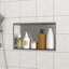 Niche de douche en acier inoxydable 15 po x 13 po, nickel brossé-158911915