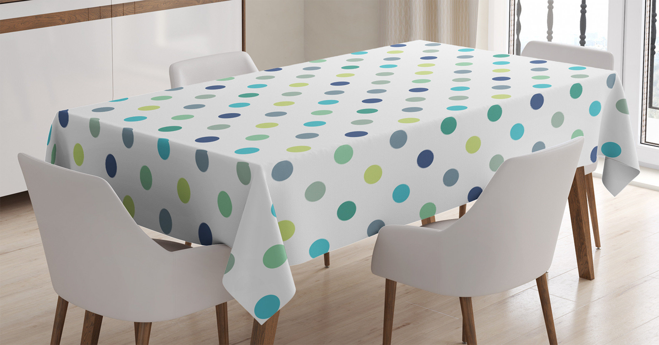 East Urban Home Classy Design Layout Tablecloth | Wayfair