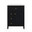 Meuble-lavabo 24 po avec lavabo, meuble-lavabo en bois massif avec tiroirs et tablettes réglables, petit meuble-lavabo-988695692