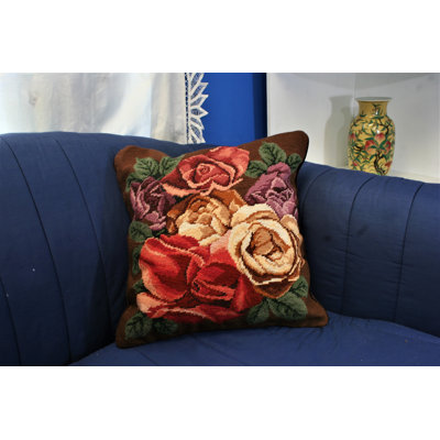Annai Square Velvet Pillow Cover & Insert