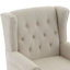 Fauteuil d'appoint à oreilles capitonné avec accoudoirs roulés et coussin rembourré épais Duward-1124697706