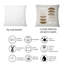 Carré, abstrait soleil et lune géométrique en terre cuite II - Coussin décoratif imprimé moderne-60158926