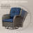 Zariyah Wicker 9 - Person Patio Conversation Set with Cushions-488120100