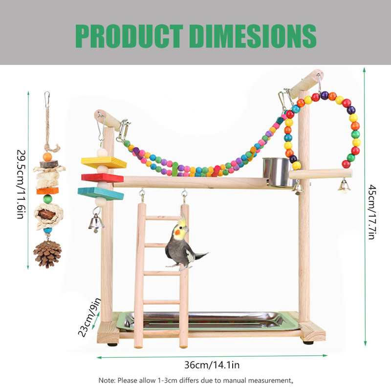 17,7 po Bird Play Gym