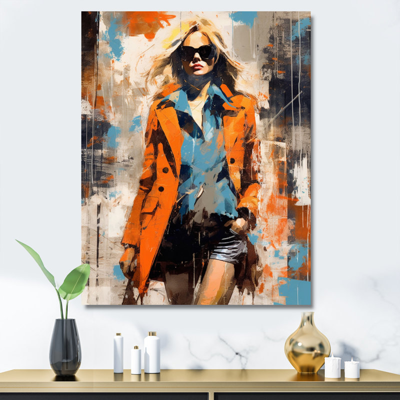 «Fashionable Blonde II», reproduction sur toile, Toile tendue, H 20 po x l 12 po x P 1 po