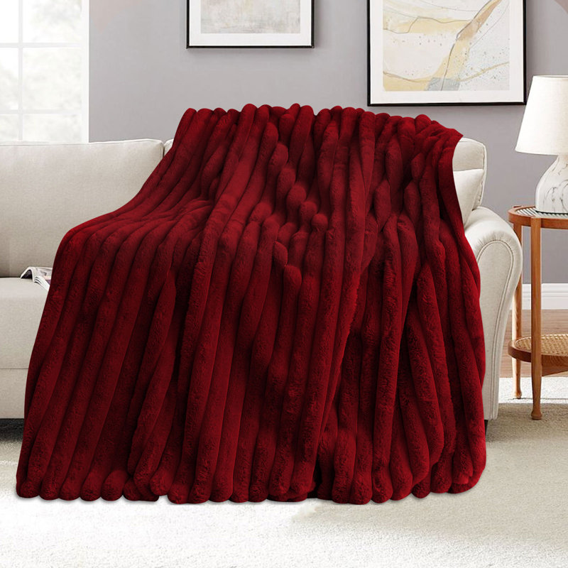 Throw Blanket, 39" W x 63" L, Red