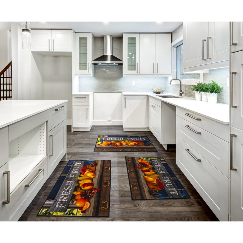 Cucina Fruit Kitchen Rug Set