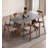 Light luxury rectangular dining table with a sintered stone tabletop and a solid wood frame-1610845848