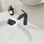 Robinet de lavabo à poignée simple noir mat-117992812