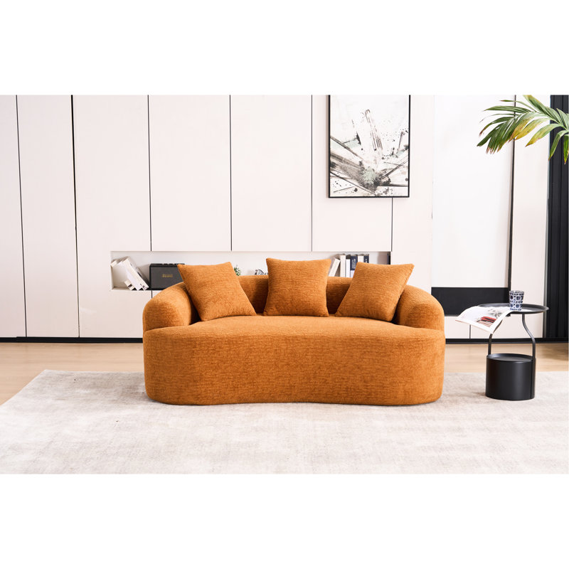Double compression en tissu orange, doux et confortable pour une sensation douillette et confortable