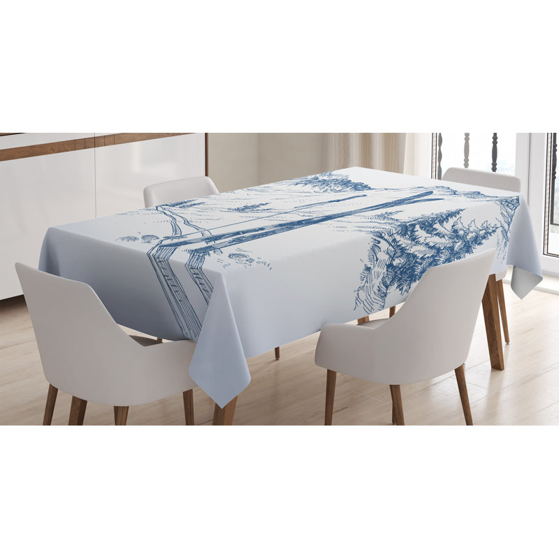 Winter Tablecloth, 84" L x 60" W