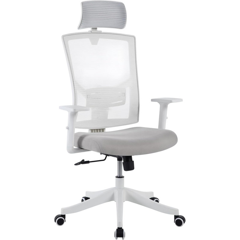 Upholstered Accent Chair, White