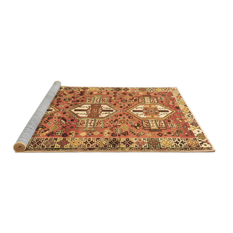 Tapis brun traditionnel Traditional 4089, Rond 8 pi