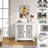 Vintage Carved Sideboard Cabinet - Multi-Space Storage For Kitchen & Living Room