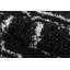 Tapis noir à motif géométrique Coss-20110988