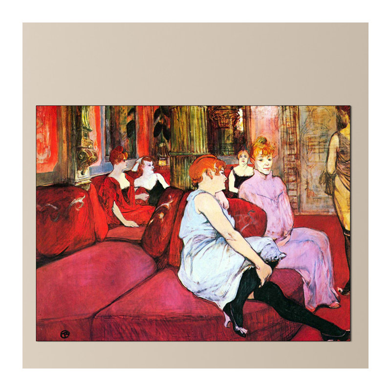 Henri De Toulouse-Lautrec - Wrapped Canvas Painting, 90cm H x 120cm W x 1.8cm D