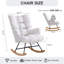 Solid + Manufactured Wood/Iron Rocking Chair-1708616331