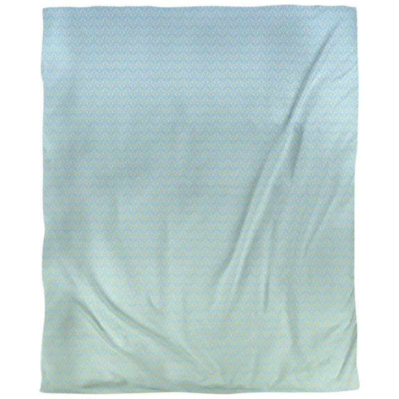 Housse de couette simple Katelyn Elizabeth, Microfibre, Housse de couette pour grand lit, Bleu / Jaune