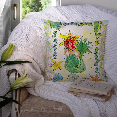 Mermaid Indoor/Outdoor Throw Pillow