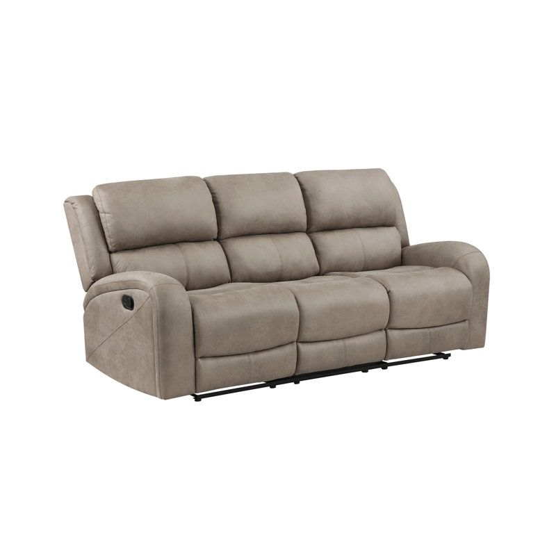 Mobilier de salon avec coussins attachés à un tissu texturé moderne de couleur sable moderne