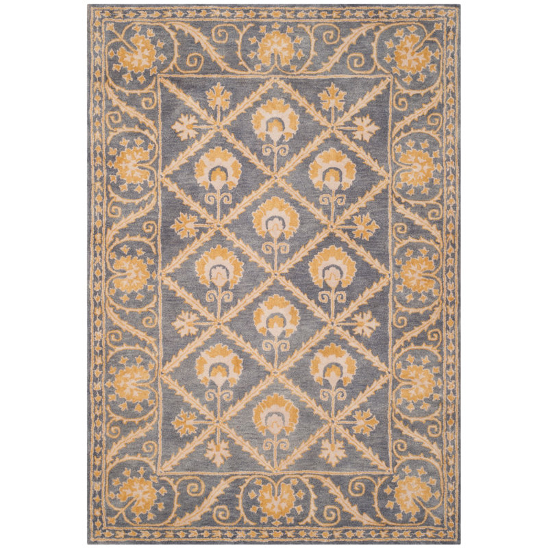 Rudra Hand Tufted Wool Oriental Rug, Rectangle 2'6" x 4'