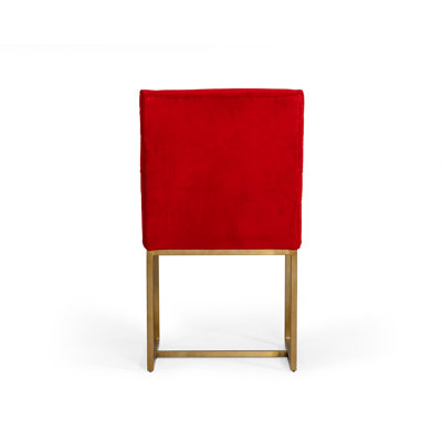 Chaise d'appoint en velours Christiana