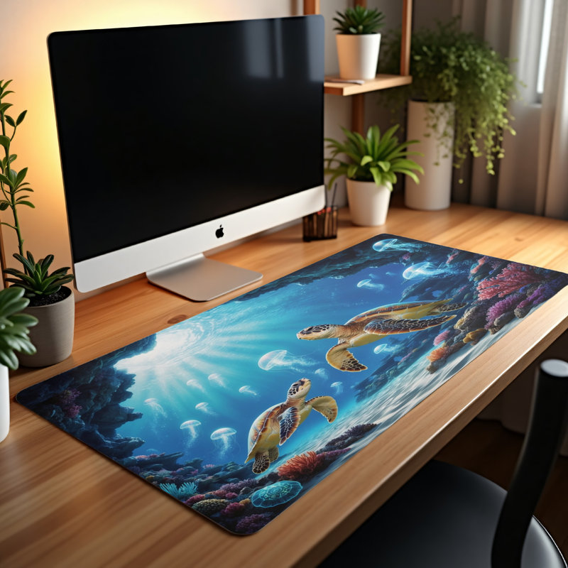 Polyester Desk Pad, 31.5x15.5