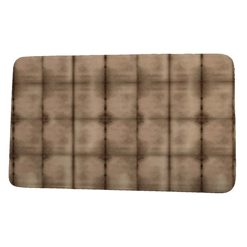 Tapis de bain Statesville, l 34 po x L 21 po, Brun