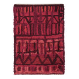 Vintage One-of-a-Kind 4' X 5'6" Hand Knotted Area Rug