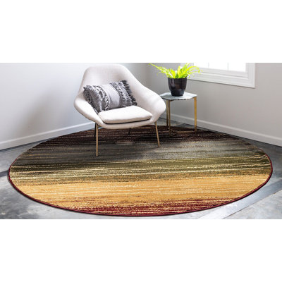 Tapis contemporain Arabica à rayures épaisses