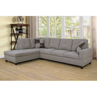 Ellston Upholstered L-Shaped Sectional Left Hand Facing