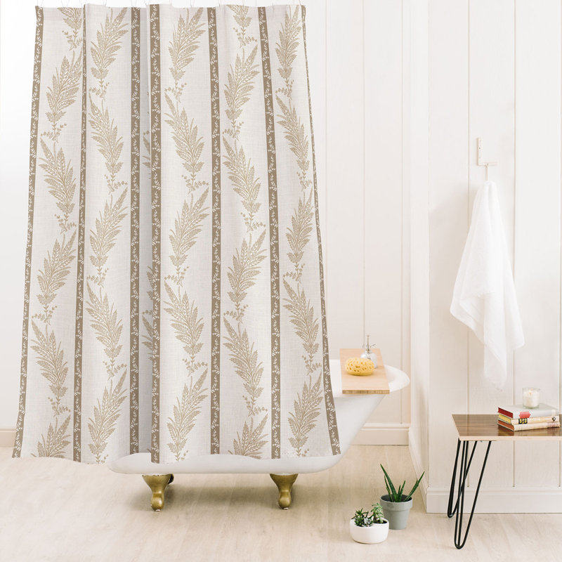 Rideau de douche Little Arrow Design Co, Rayures beiges