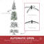 Arbre de Noël artificiel pin enneigé 9 pi avec branches réalistes et 1159 pointes, vert